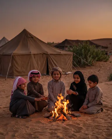 صورة فكرة تخييم بالخارج